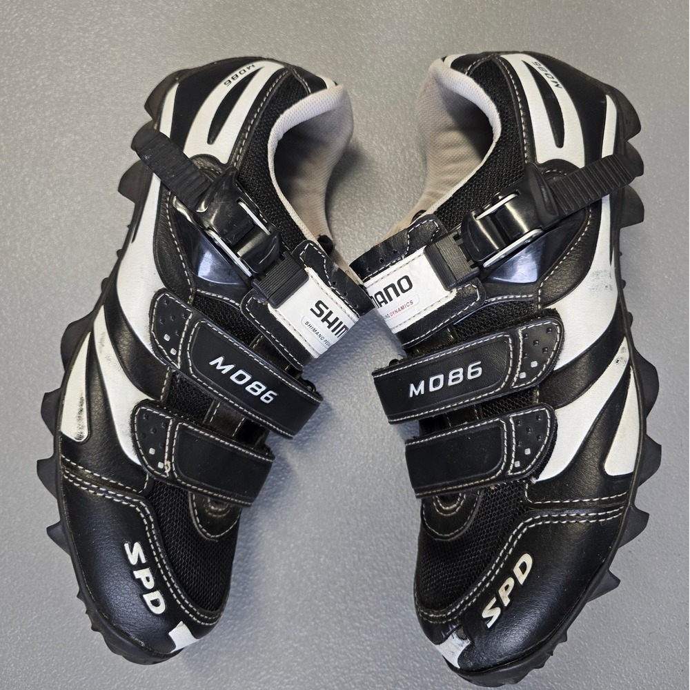 Shimano SPD Cycling Shoes Size 42 + Shimano Clipless Pedals Bundle MTB Road - Picture 6 of 10